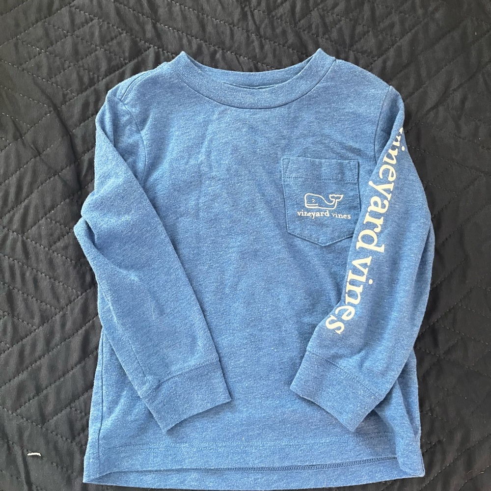 Vineyard Vines Heather Blue Toddler Tee